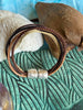 Brown & Tan 6-Cord Wrap Leather Bracelet w/ SilverToned Magnet  - 6 "(Small - Med)