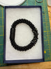 Black Matte with Black Picasso Bracelet w/ round glass beads - 8" (Reserved for Darlene G).