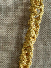 Japanese Metallic Golden Metallic Fiber Necklace- 34" (Edo Yatsu Spirals)