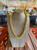 Japanese Metallic Golden Metallic Fiber Necklace- 34" (Edo Yatsu Spirals)