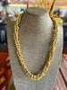 Japanese Metallic Golden Metallic Fiber Necklace- 34" (Edo Yatsu Spirals)