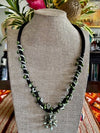 Green Octopus Art Jewelry Necklace Lei - 32"