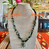 Green Octopus Art Jewelry Necklace Lei - 32"