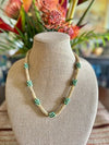 Hawaiian Lei Green Picasso Tear Drop Clusters  - 24"