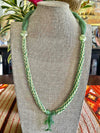 Humpback Whale Green Pendent Necklace  - 34"