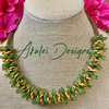 Kumihimo Kongo Gumi Pattern -"Glass Beaded Haku Lei"  Hawaiian Style (Marudai or Disk)