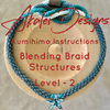 Kumihimo Instructional Pattern with Video Tutorials Level 2  - Oimatsu Ropes With Focal Beads (Marudai only)