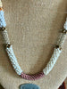 Beige Segmented Dragon Scale  Necklace Lei- 32"