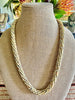 Luster Picasso Yellow Dragon Scales Necklace  - 29"