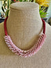 Pink Picasso Mini Daggers "Sea Urchin" Necklace Lei - 21”