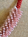 Pink Picasso Mini Daggers "Sea Urchin" Necklace Lei - 21”