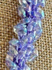 Lilac Lined Crystal Dragon Scales Necklace  - 31"