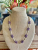 Hawaiian Lei Purple with Gold Wash Tear Drop Clusters   - 28"
