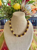 Two-toned "Forbidden Island" Tiny "Rice Size" Beaded Necklace -23"