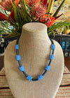 Sky Blue Tear Drop Hawaiian Lei Clusters  - 25"