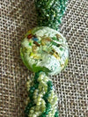 Humpback Whale Green Focal Bead Necklace  - 34"