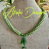 Humpback Whale Green Focal Bead Necklace  - 34"