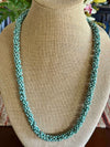 Luster Turquoise Picasso Dragon Scales Necklace (Random)  - 33"