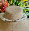 White Wedding Ginger Contemporary Lei Necklace  - 22"