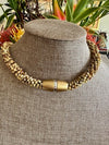 Picasso Yellow Dragon Scales Necklace (with 6/0 ends)  - 33"