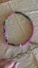 Unique Pink with Green Forever Lei-  Nature's Colors- 27"