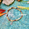 "Forbidden Island" Inspired Anklet (or girl's choker) with Hibiscus Charm - 11”